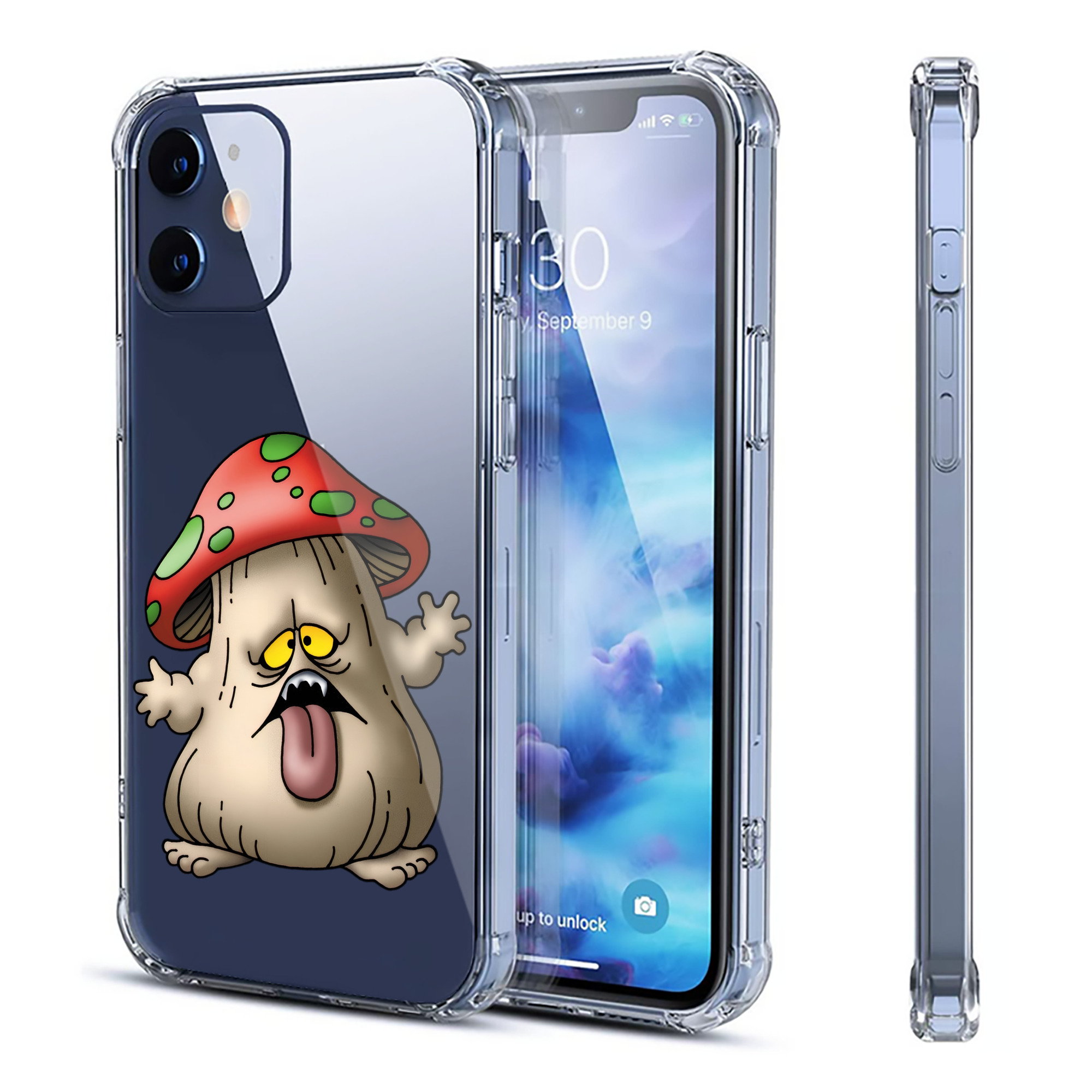（画像用） ドラゴンクエスト Doragon Kuesuto Dragon Quest 【iPhone 12シリーズ対応】透明スマホケース（クリアソフトケース）